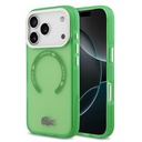 Apple iPhone 17 Pro Uyumlu Kılıf Lacoste Orjinal Lisanslı M-safe Şarj Özellikli İkonik Timsah Logolu Buzlu Kapak