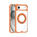 Apple iPhone 17 Air Uyumlu Kılıf M-safe Şarj Özellikli Parmak Ring Standlı Airbag Tasarımlı Mutural Obsidian Serisi Kapak