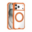 Apple iPhone 17 Pro Uyumlu Kılıf M-safe Şarj Özellikli Parmak Ring Standlı Airbag Tasarımlı Mutural Obsidian Serisi Kapak