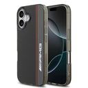 Apple iPhone 17 Uyumlu Kılıf AMG Orjinal Lisanslı M-safe Şarj Özellikli IML Baskı Logolu Çift Katmanlı Bow Lines Kapak