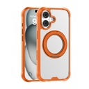 Apple iPhone 17 Uyumlu Kılıf M-safe Şarj Özellikli Parmak Ring Standlı Airbag Tasarımlı Mutural Obsidian Serisi Kapak