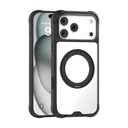 Apple iPhone 17 Pro Max Uyumlu Kılıf M-safe Şarj Özellikli Parmak Ring Standlı Airbag Tasarımlı Mutural Obsidian Serisi Kapak