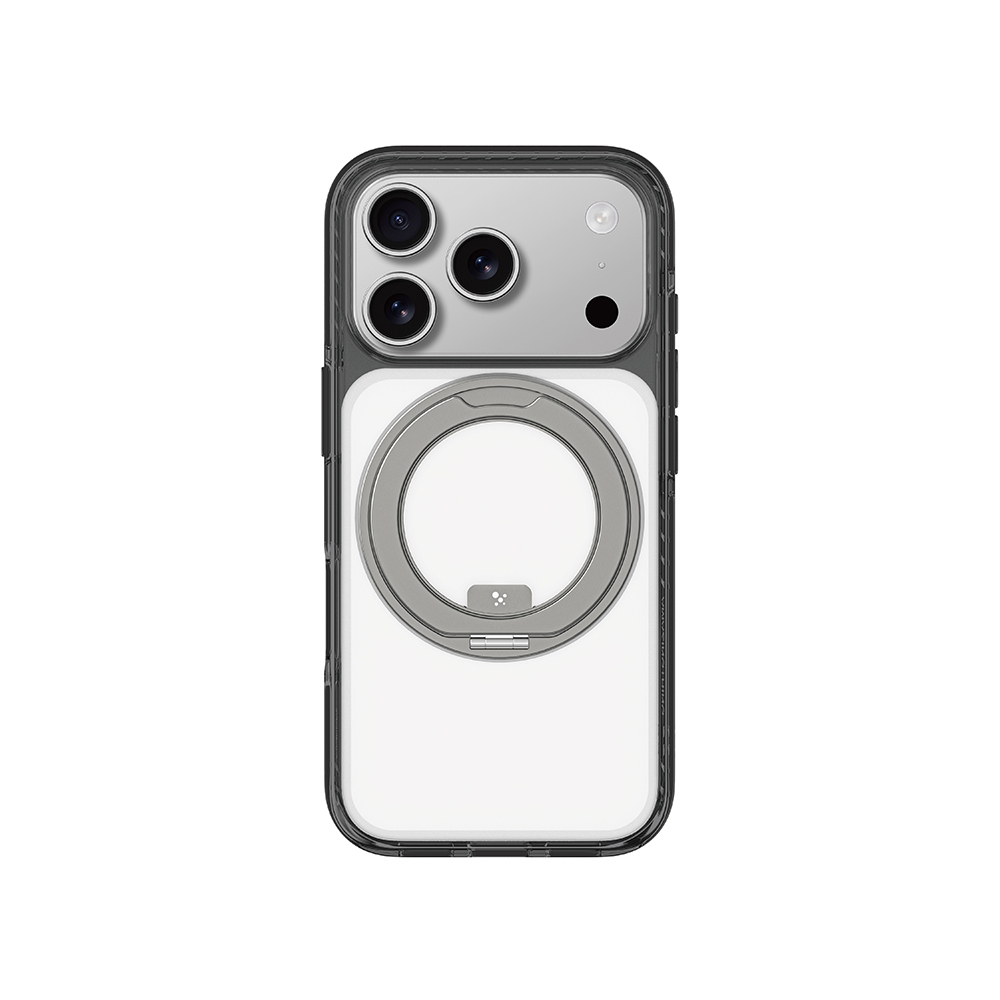 Apple iPhone 17 Pro Uyumlu Kılıf M-Safe Şarj Özellikli Airbag Tasarımlı Standlı AmazingThing Titan Pro MagSpin Kapak