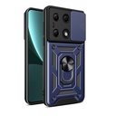 Xiaomi Redmi Note 13 Pro 4G Uyumlu Kılıf Magnetik Standlı Kamera Korumalı Zore Sürgülü Vega Kapak