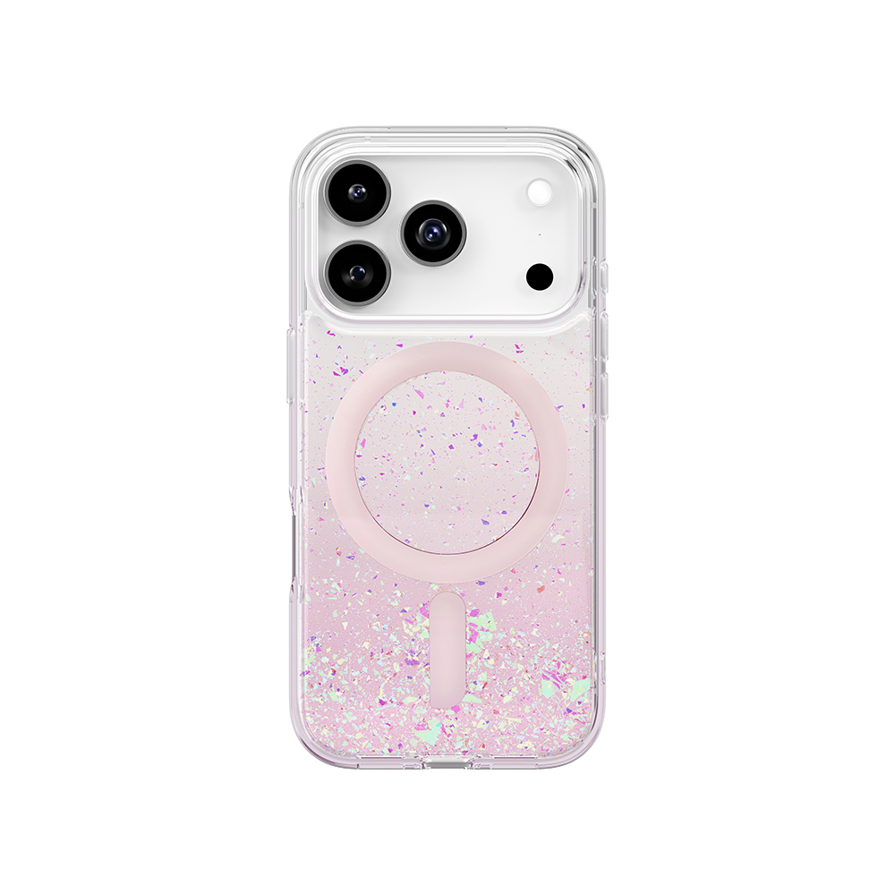 [RNZ-TA127574] Apple iPhone 17 Pro Uyumlu Kılıf M-safe Şarj Özellikli Hologram Parçalı Coehl Rosara Kapak