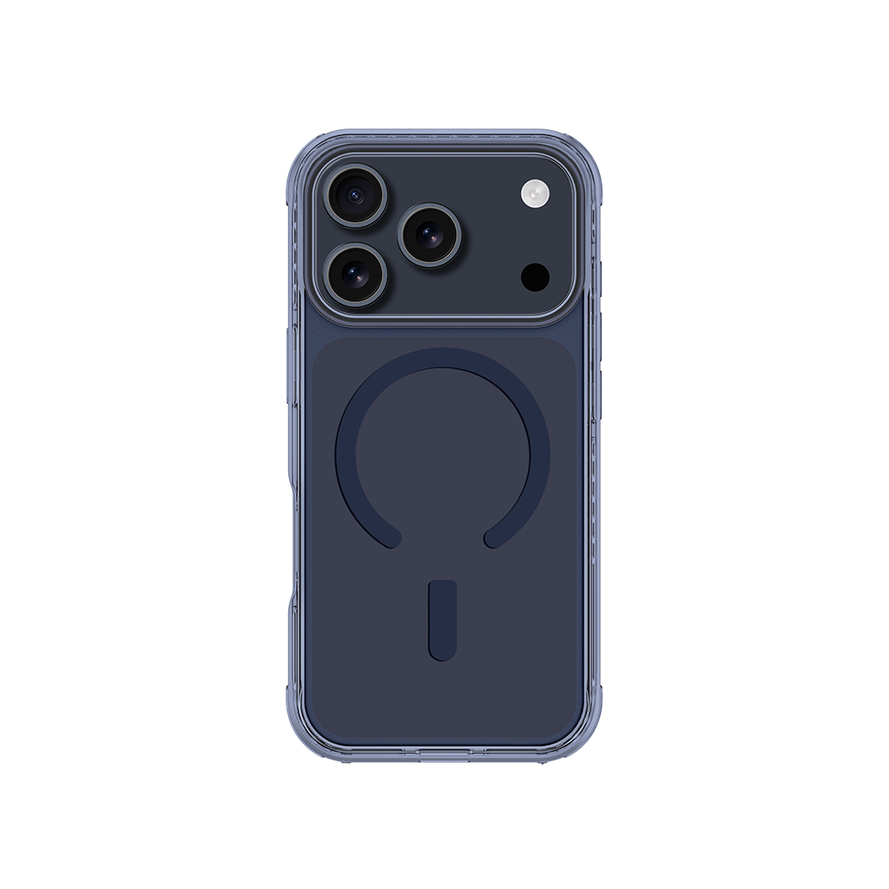 [RNZ-TA126519] Apple iPhone 17 Pro Max Uyumlu Kılıf M-Safe Şarj Özellikli Airbag Tasarımlı AmazingThing Titan Pro Serisi Kapak (Mavi)