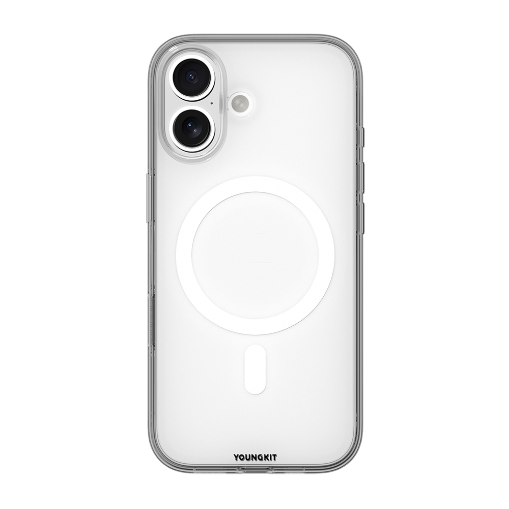 Apple iPhone 17 Uyumlu Kılıf M-safe Şarj Özellikli Youngkit Clear Serisi Kapak