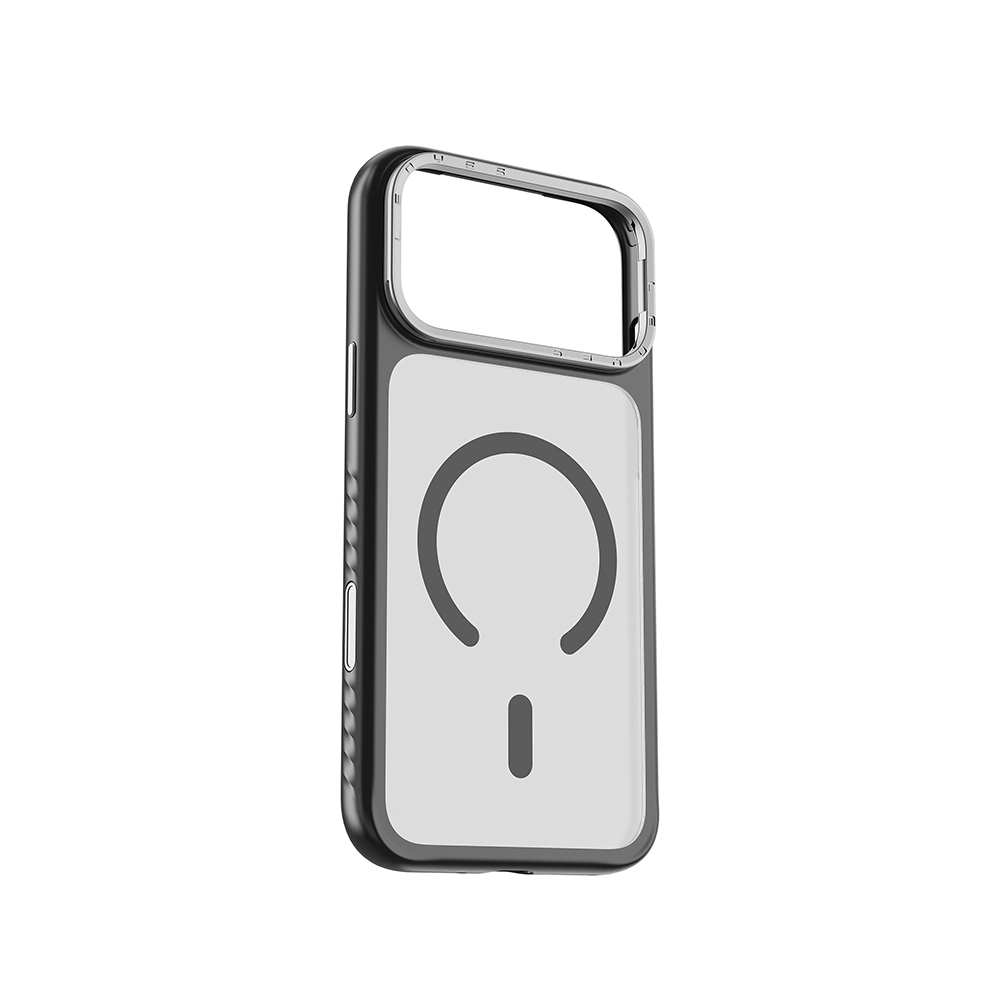 Apple iPhone 17 Pro Max Uyumlu Kılıf M-safe Şarj Özellikli Metal Kamera Standlı Lenyes CK226 PC Kapak