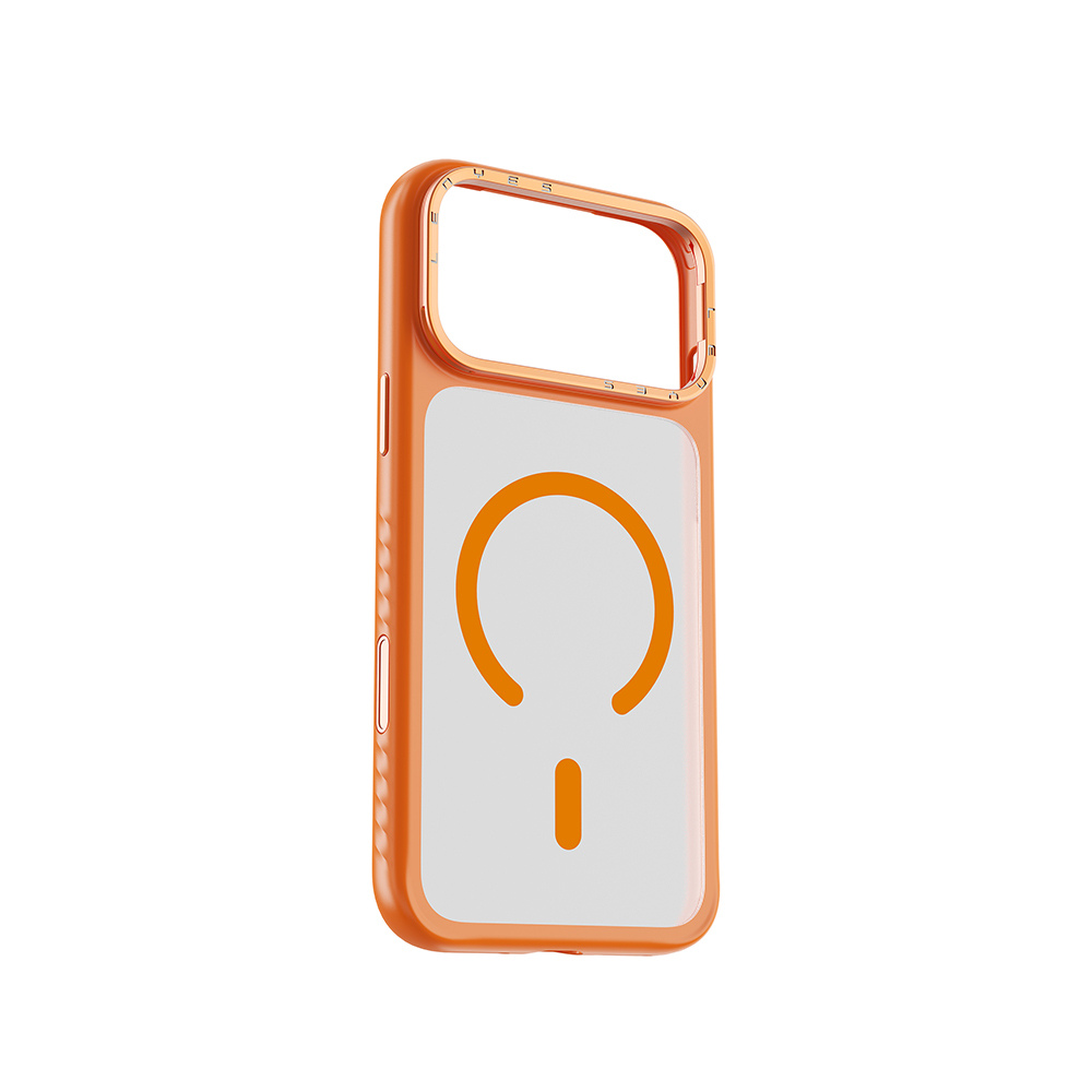 Apple iPhone 17 Pro Max Uyumlu Kılıf M-safe Şarj Özellikli Metal Kamera Standlı Lenyes CK226 PC Kapak
