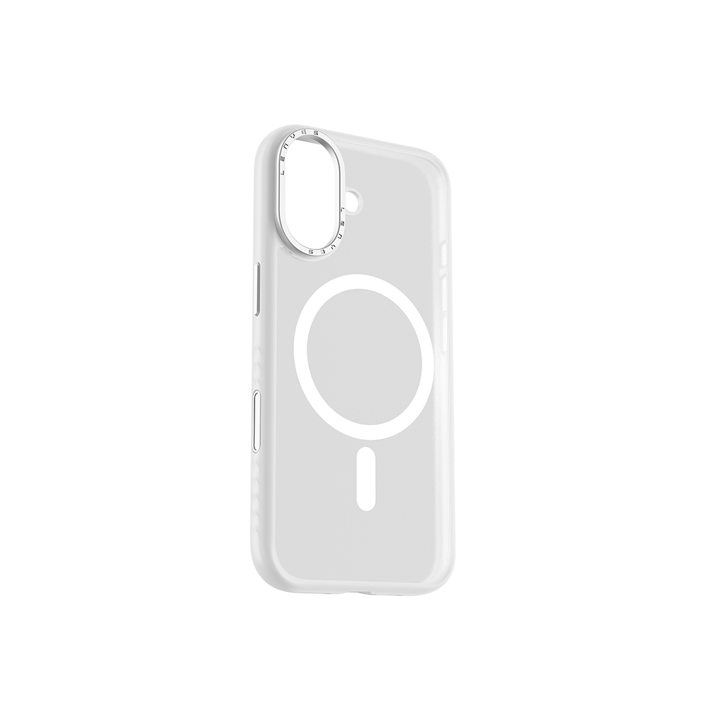 Apple iPhone 17 Uyumlu Kılıf M-safe Şarj Özellikli Metal Kamera Standlı Lenyes CK226 PC Kapak