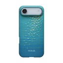 Apple iPhone 17 Air Uyumlu Kılıf M-safe Şarj Özellikli Aramid Fiber Pitaka Glints of Gold Ultra Slim Serisi Kapak