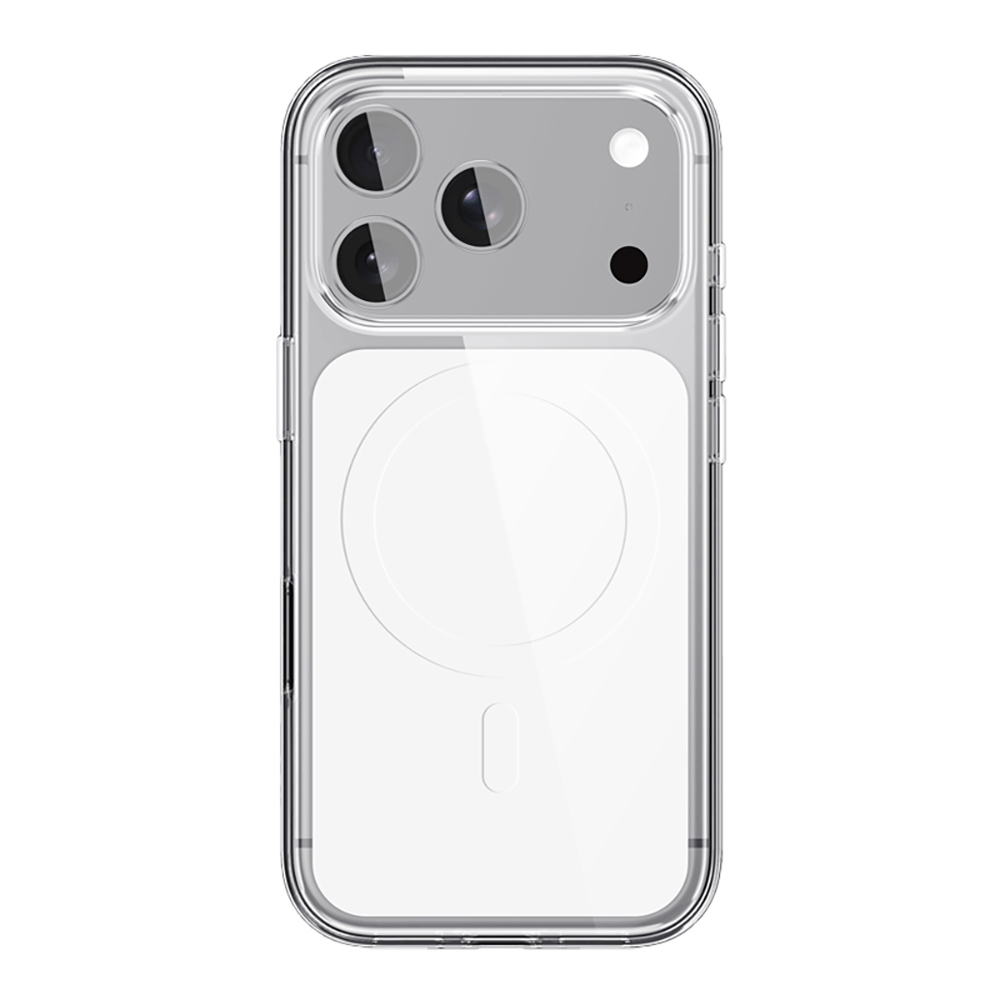 Apple iPhone 17 Pro Max Uyumlu Kılıf M-safe Şarj Özellikli Şeffaf Tasarımlı Wlons Apel Kapak