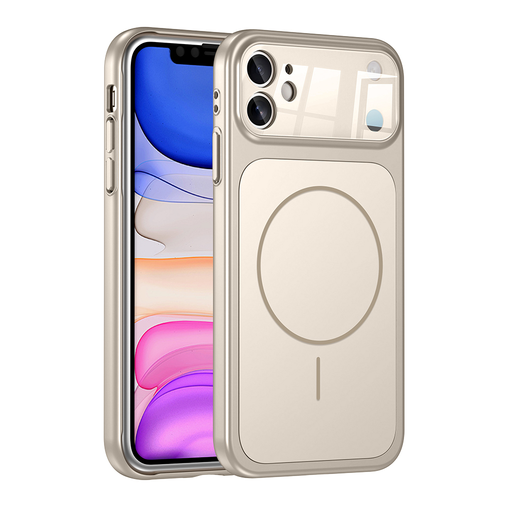 Apple iPhone 11 Uyumlu Kılıf Zore M-Safe Şarj Özellikli Kamera Korumalı Formen Kapak