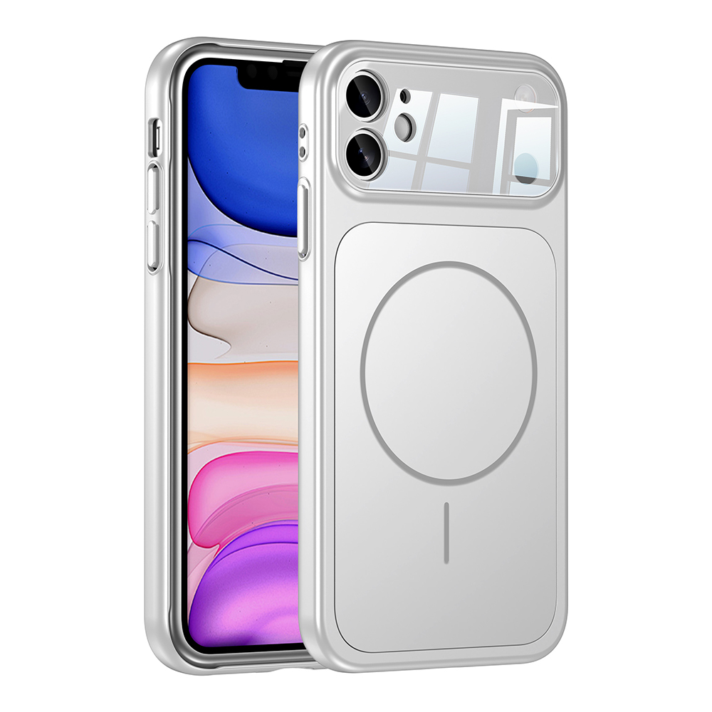 Apple iPhone 11 Uyumlu Kılıf Zore M-Safe Şarj Özellikli Kamera Korumalı Formen Kapak