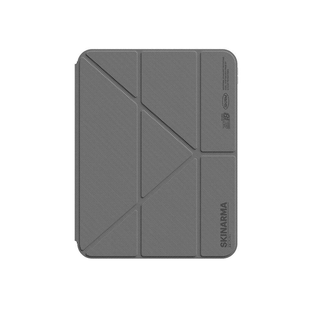 Apple iPad Air 11 2024 Uyumlu Kılıf Skinarma Kalemlikli Arkası Şeffaf Standlı Magnetik Zeta Kılıf
