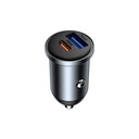 Wiwu Wi-CC030 Nano Lite Serisi Type-C + USB-A Hızlı Şarj Özellikli Akım Korumalı Araç Şarj Aleti PD ve QC3.0 35W