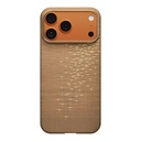 Apple iPhone 17 Pro Uyumlu Kılıf M-safe Şarj Özellikli Aramid Fiber Pitaka Glints of Gold Ultra Slim Serisi Kapak