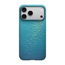 Apple iPhone 17 Pro Uyumlu Kılıf M-safe Şarj Özellikli Aramid Fiber Pitaka Glints of Gold Ultra Slim Serisi Kapak