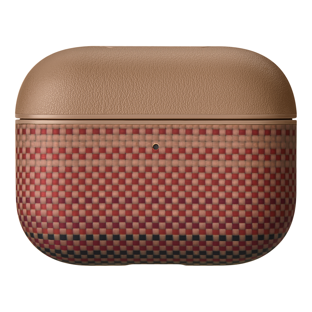 Apple Airpods Pro 3 Uyumlu Kılıf Aramid Fiber Pitaka Tactile Woven Sunset-Moonrise Serisi Kapak