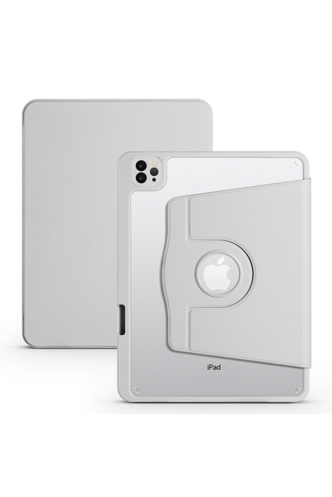 Apple iPad Air 11 2024 Uyumlu Kılıf Zore Termik Kalem Bölmeli Dönebilen Standlı Kılıf