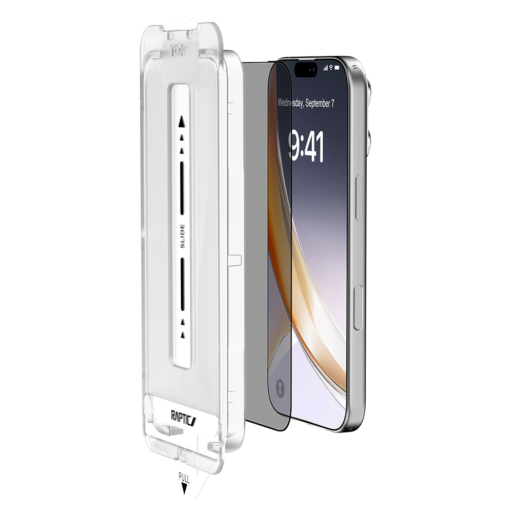 Apple iPhone 17 Air Uyumlu Raptic Air Glass 2.5D Privacy Hayalet Ekran Koruyucu 2 Adet + Kolay Uygulama Aparatlı