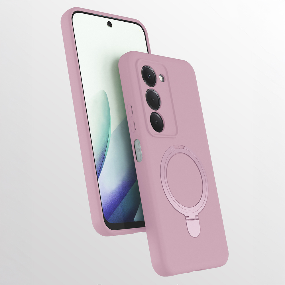 Xiaomi Redmi 15 Uyumlu Kılıf M-safe Şarj Özellikli Standlı Zore Samara Kapak