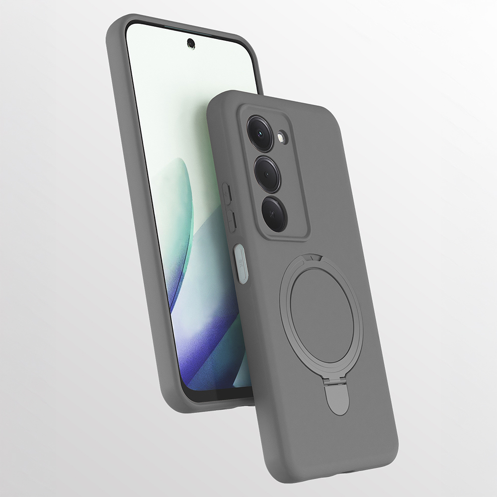 Xiaomi Redmi 15 Uyumlu Kılıf M-safe Şarj Özellikli Standlı Zore Samara Kapak