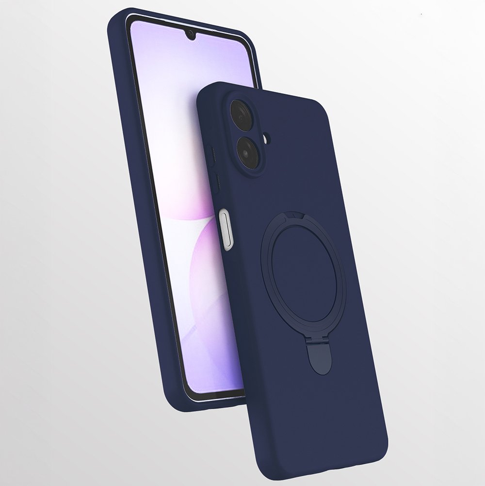Samsung Galaxy A07 Uyumlu Kılıf M-safe Şarj Özellikli Standlı Zore Samara Kapak