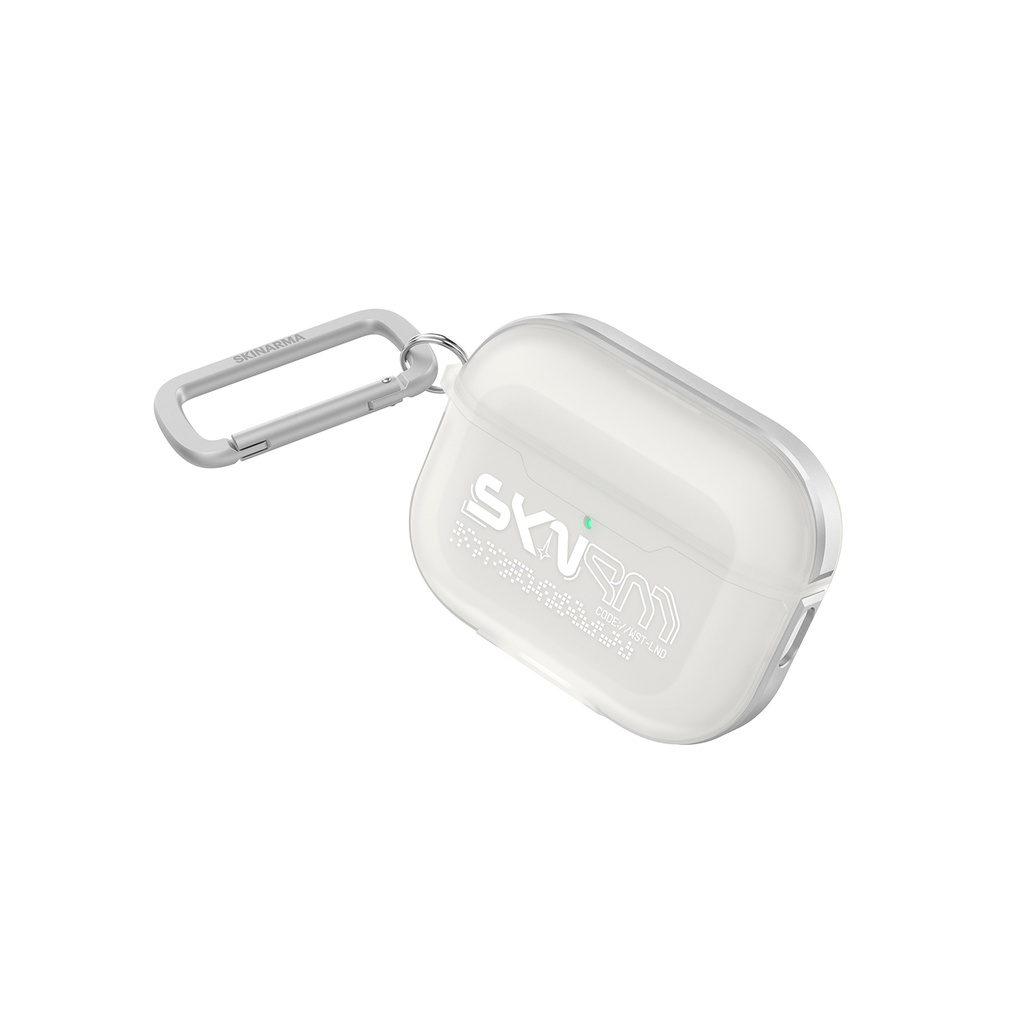 [RNZ-TA129149] Apple Airpods Pro 3 Uyumlu Kılıf Skinarma Transparan Mat Tasarım Kinzoku Kılıf (Beyaz)