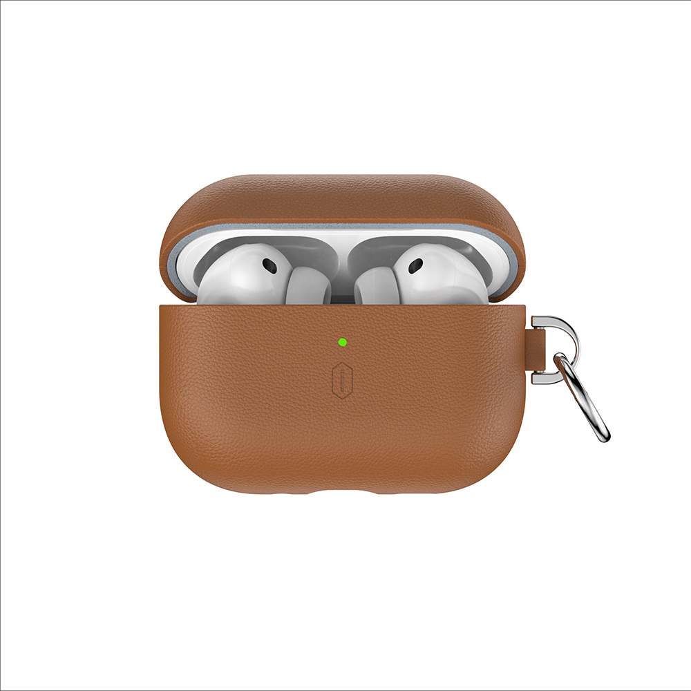 Apple AirPods Pro 3 Uyumlu Wiwu HC-201 Parmak İzi Bırakmayan Deri Kılıf