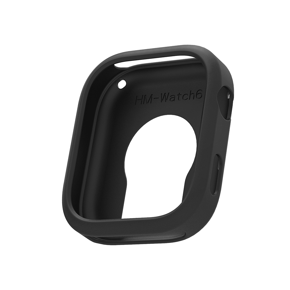 [RNZ-TA129403] Xiaomi Redmi Watch Uyumlu 6 Yumuşak TPU Silikon Kasa Koruyucu Zore Watch Gard 41 (Siyah)