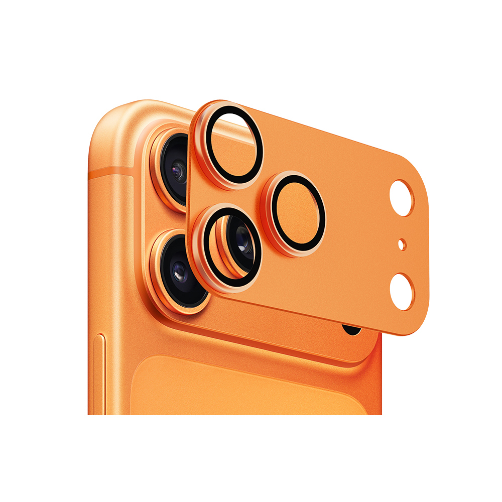 Apple iPhone 17 Pro Uyumlu Go Des FC007 Titanyum Serisi Anti Reflective Kamera Lens Koruyucu