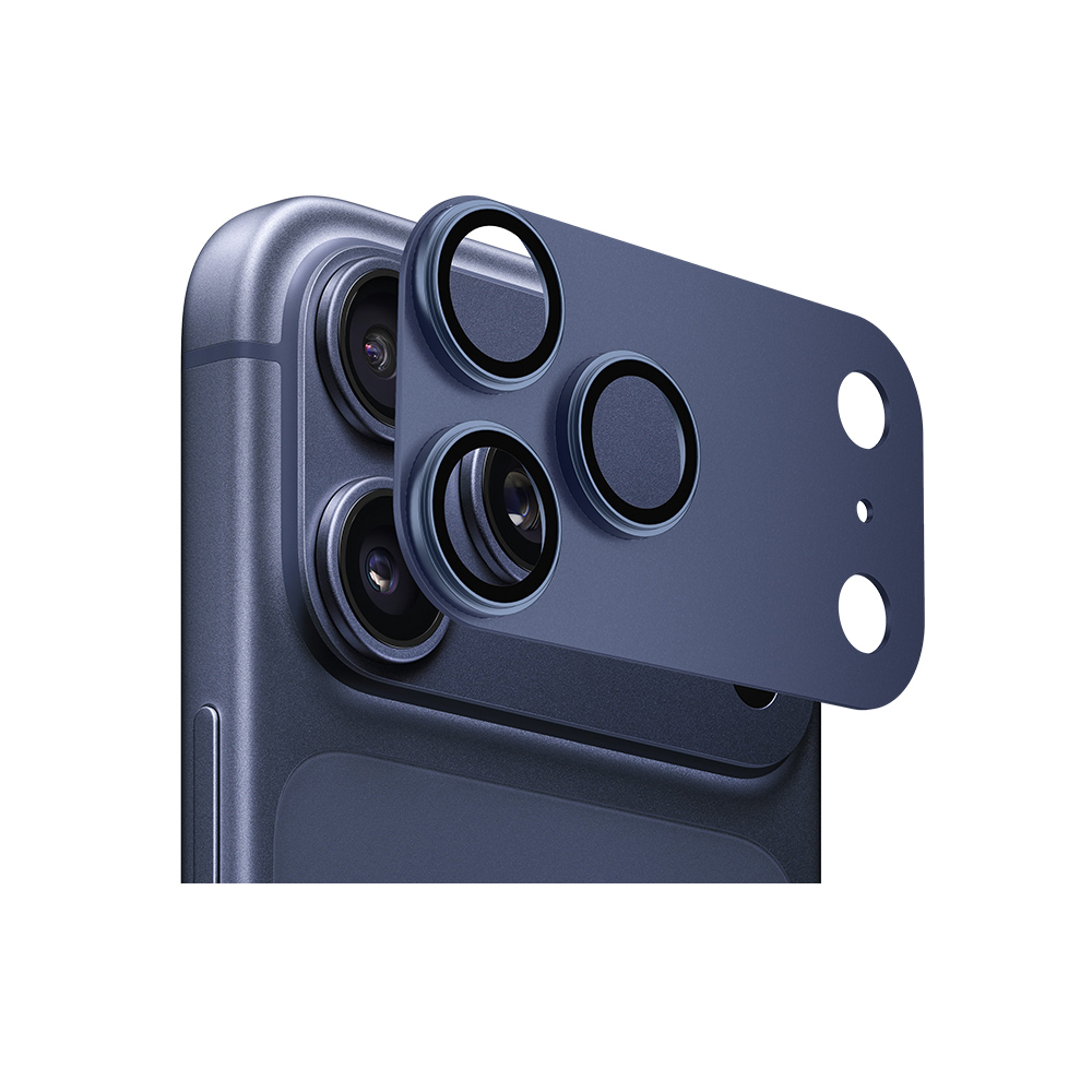 Apple iPhone 17 Pro Max Uyumlu Go Des FC007 Titanyum Serisi Anti Reflective Kamera Lens Koruyucu