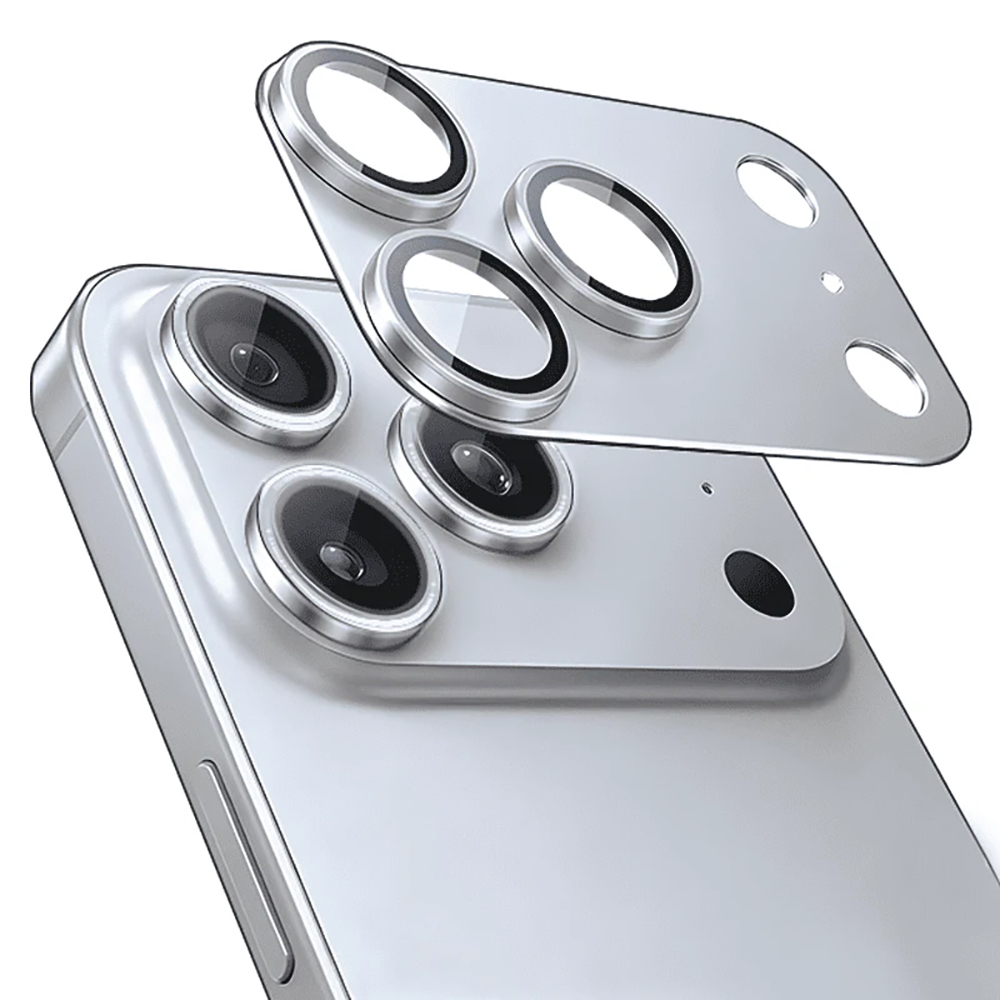 Apple iPhone 17 Pro Uyumlu Mohseven Alüminyum Kaplamalı Safir Anti Reflective Kamera Lens Koruyucu