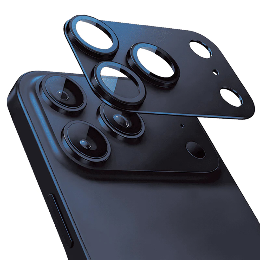 Apple iPhone 17 Pro Uyumlu Mohseven Alüminyum Kaplamalı Safir Anti Reflective Kamera Lens Koruyucu