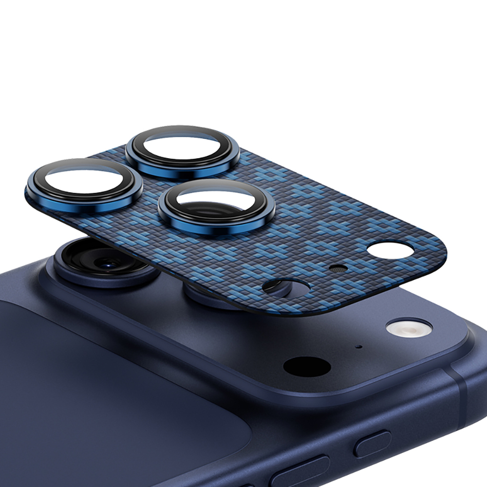 Apple iPhone 17 Pro Uyumlu Benks ArmorWarrior ArmorGrid Serisi Kevlar Kamera Lens Koruyucu