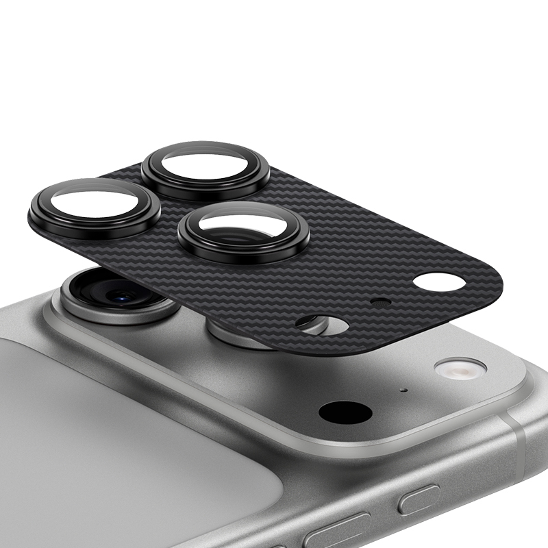 Apple iPhone 17 Pro Uyumlu Benks ArmorWarrior Serisi 600D Kevlar Kamera Lens Koruyucu