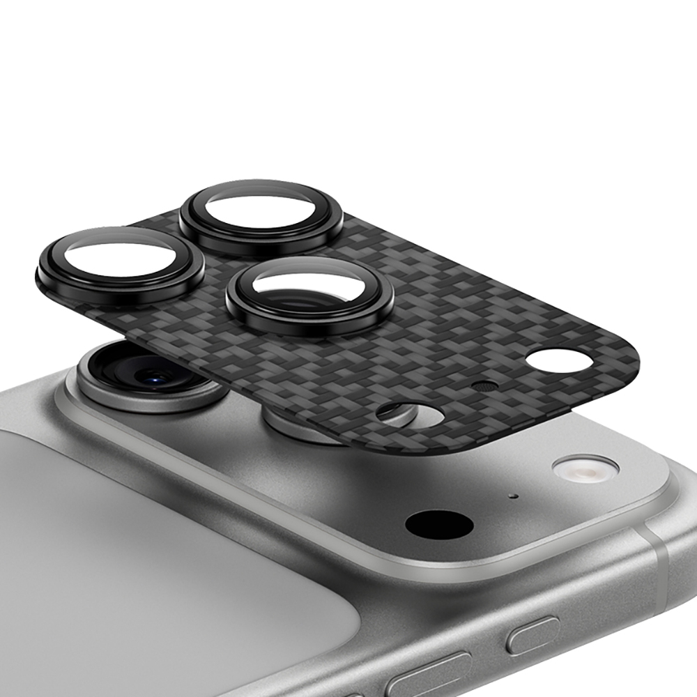 Apple iPhone 17 Pro Max Uyumlu Benks ArmorWarrior ArmorGrid Serisi Kevlar Kamera Lens Koruyucu