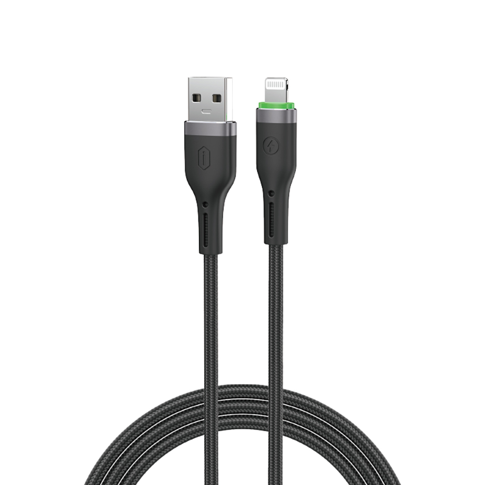 [RNZ-TA127889] Wiwu Wi-C068 Orginlink Serisi LED Göstergeli USB-A to Lightning Hızlı Şarj Özellikli Data ve Şarj Kablosu 1M