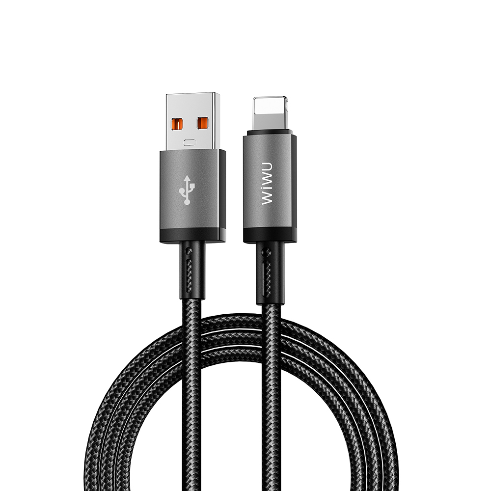 [RNZ-TA127896] Wiwu Wi-C055 Titanlink Serisi USB-A to Lightning Hızlı Şarj Özellikli Data ve Şarj Kablosu 1M