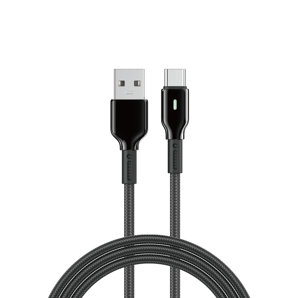Wiwu Wi-C073 Drualink Serisi USB-A to Type-C Hızlı Şarj Özellikli Data ve Şarj Kablosu 3A 1M