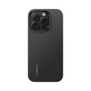 Apple iPhone 16 Pro Uyumlu Kılıf M-safe Şarj Özellikli Karbon Fiber Metal Kamera Çerçeveli Benks Montage ArmorAir Kevlar Kapak