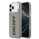 Apple iPhone 17 Pro Max Uyumlu Kılıf DKNY Orjinal Lisanslı M-safe Şarj Özellikli PU Büyük Dikey Logolu Kapak