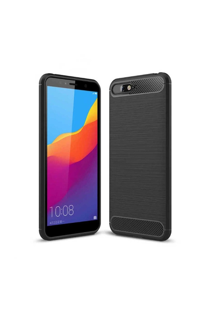 [RNZ-TA14502] Huawei Y6 2018 Uyumlu Kılıf Zore Niss Silikon Kapak (Siyah)