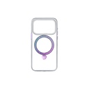 Apple iPhone 17 Pro Max Uyumlu Kılıf M-safe Şarj Özellikli Simli Standlı Pynana Dancing Circle Trendy Serisi Kapak