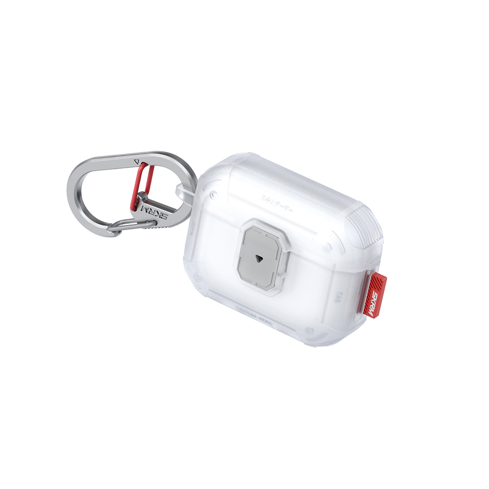 Apple Airpods Pro 3 Uyumlu Kılıf Airbagli Yivli Köşe Kilit Tasarımlı 360 Derece Koruma Skinarma Mecha LE Kılıf