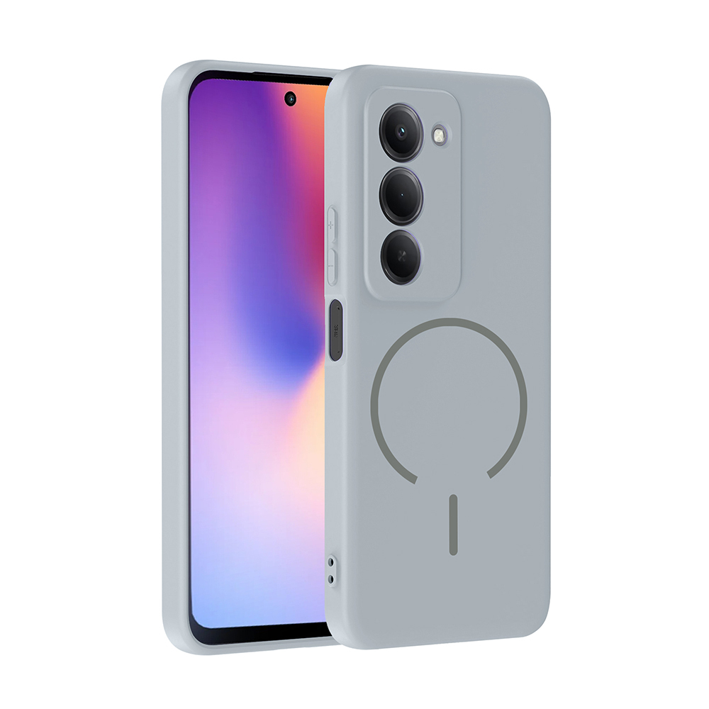 Xiaomi Redmi 15 Uyumlu Kılıf M-safe Şarj Özellikli Zore Meta Kapak