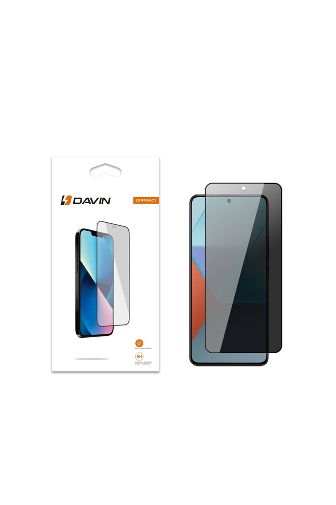 Xiaomi Redmi Note 13 Pro 5G Uyumlu Davin 5D Privacy Cam Ekran Koruyucu