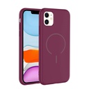 Apple iPhone 11 Uyumlu Kılıf M-safe Şarj Özellikli Zore Meta Kapak