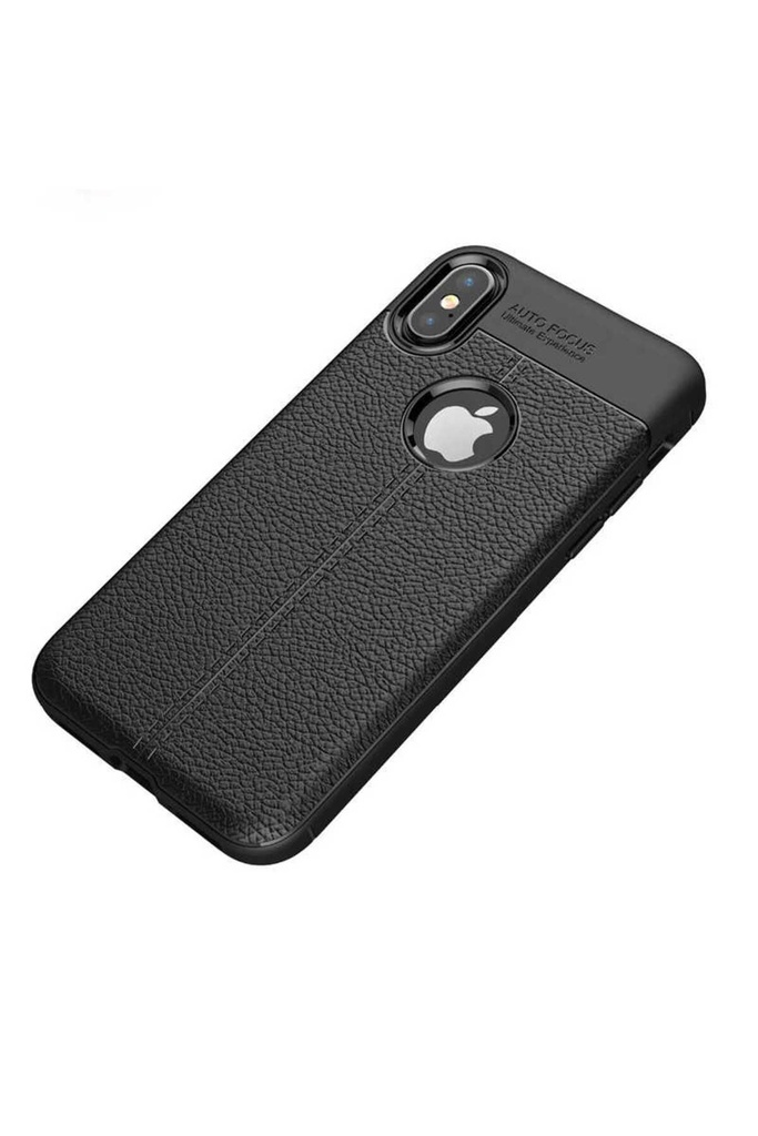 [RNZ-TA14510] Apple iPhone XS Max Uyumlu Kılıf Zore Niss Silikon Kapak (Siyah)